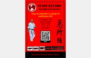 Stage Kyusho - Passage de grades